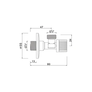 Ball angle valve