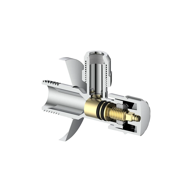 Compression angle valve