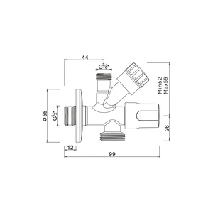 washing machine comperession angle valve