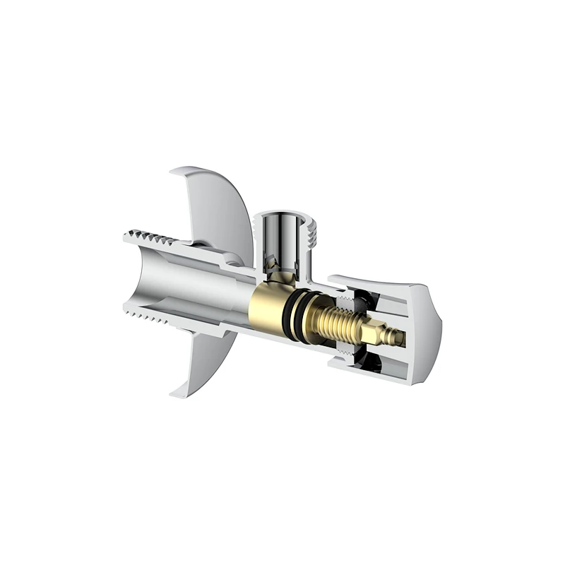 Compression angle valve