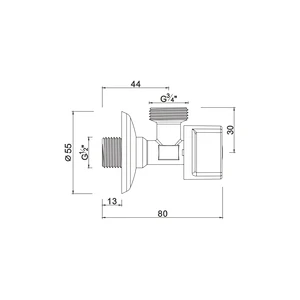 Ball angle valve