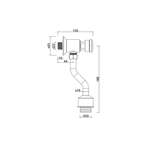 Push button flush valve