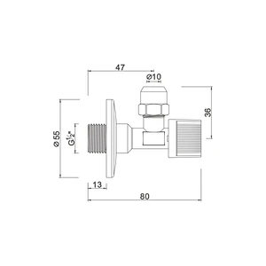 Ball angle valve