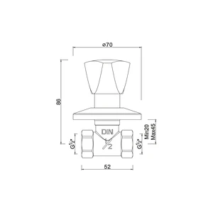 Conceal stop valve