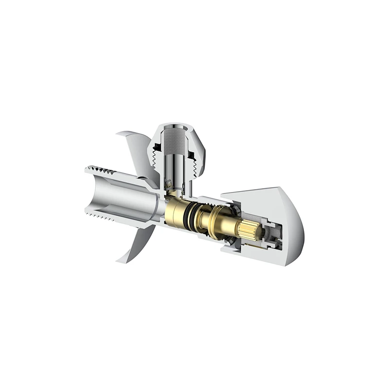 Compression angle valve