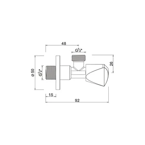 Ball angle valve