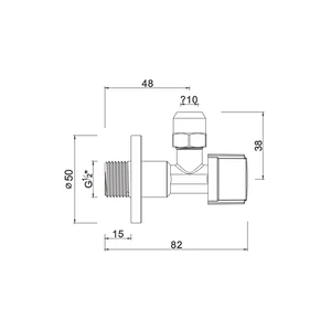 Ball angle valve