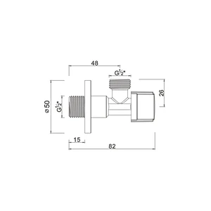 Ball angle valve