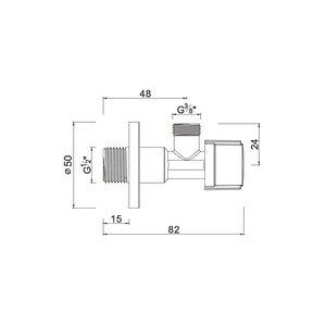 Ball angle valve