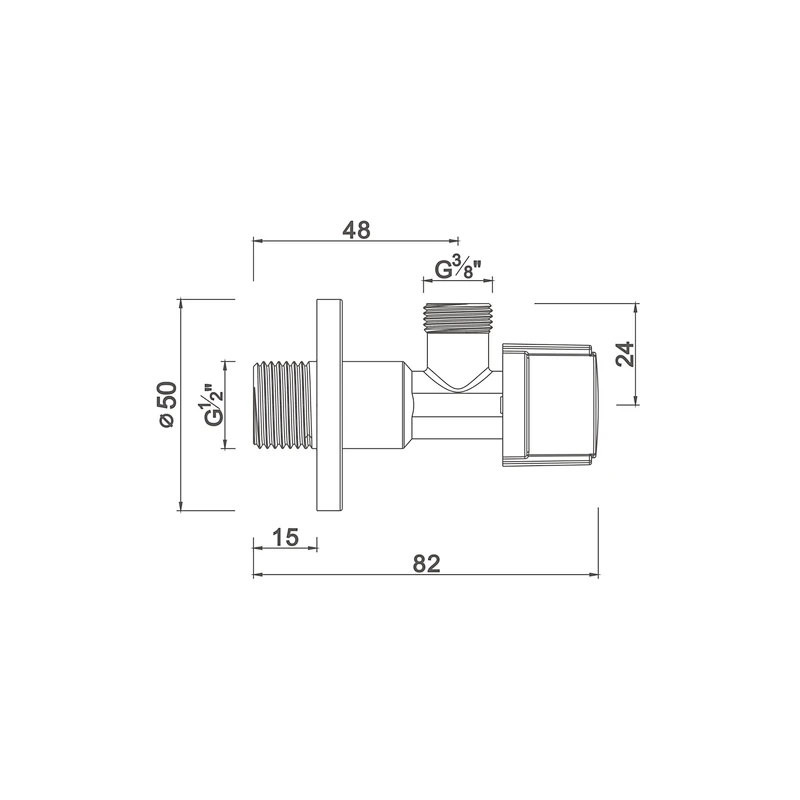 Ball angle valve