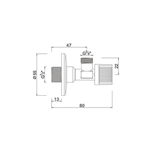 Ball angle valve