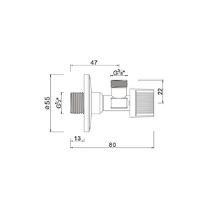 Ball angle valve