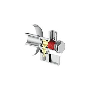 Ball angle valve with filter