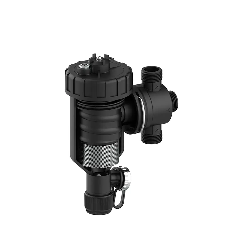 Magnetic dirt separator for heat pump,with ball valve