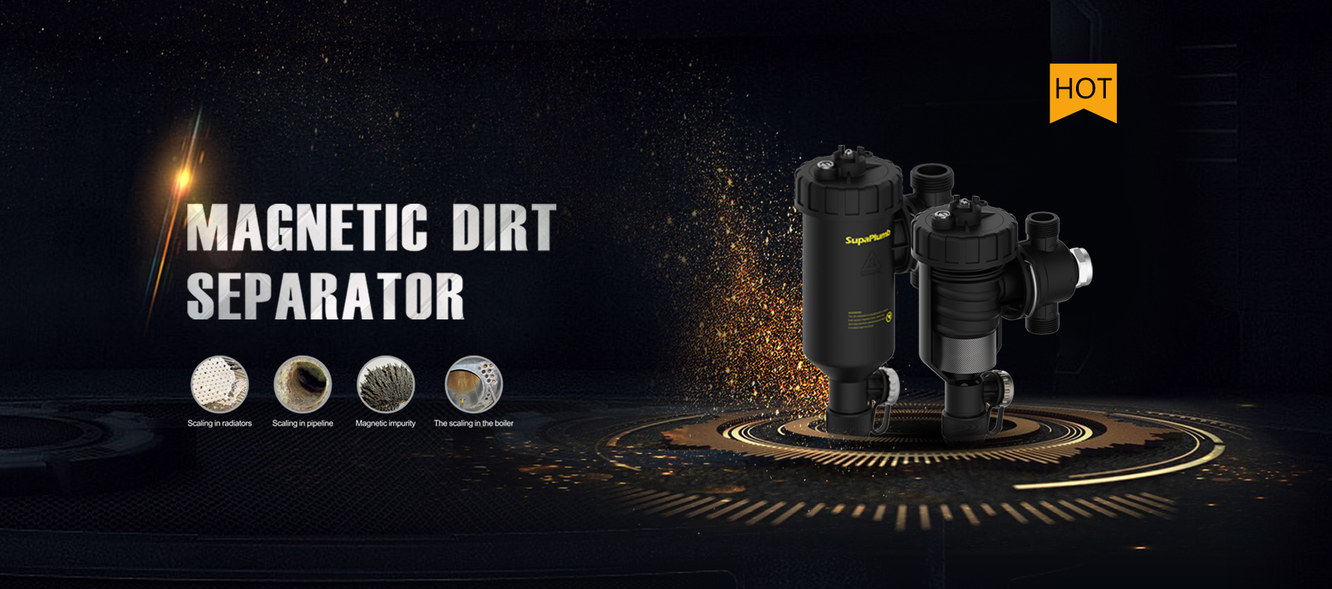 Magnetic dirt separator