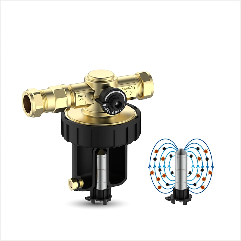 Compact filter with magnet