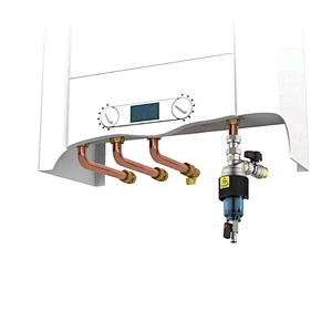 Magnetic filter for condensing boiler