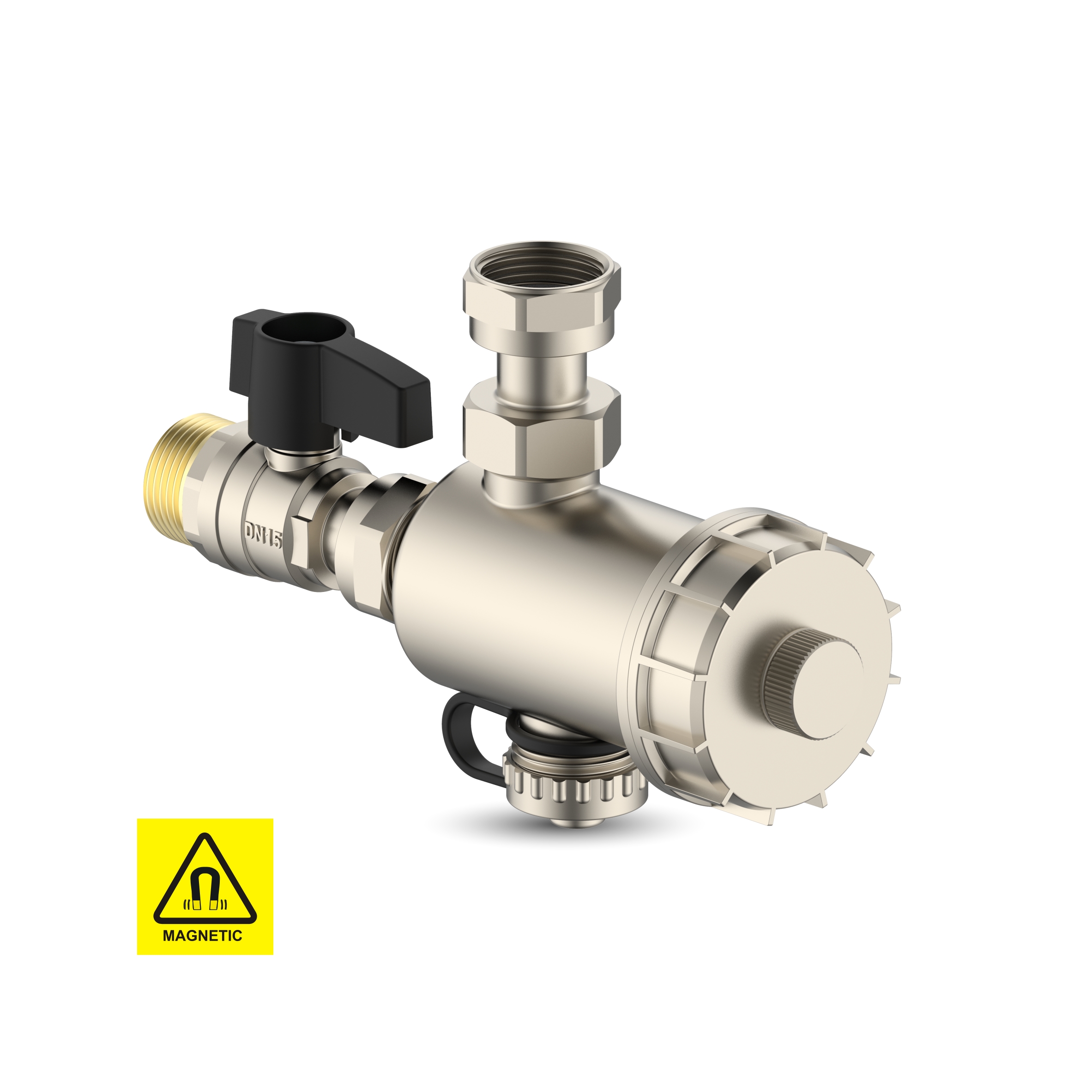 Brass compact magnetic filter