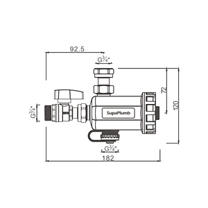 Magnetic dirt separator for boiler