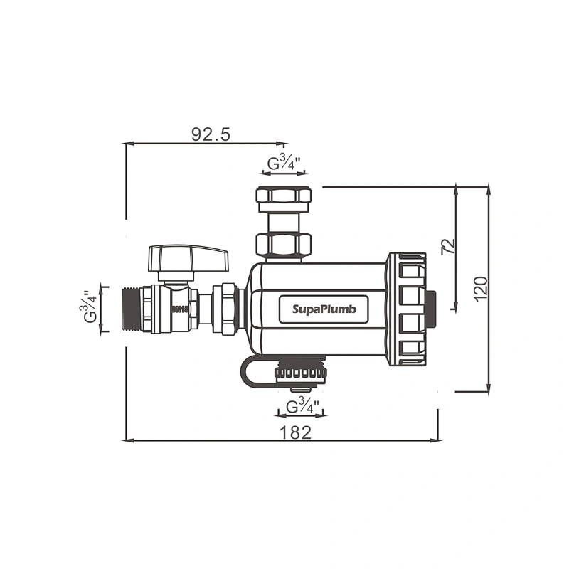 Magnetic dirt separator for boiler