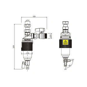 Magnetic filter for condensing boiler