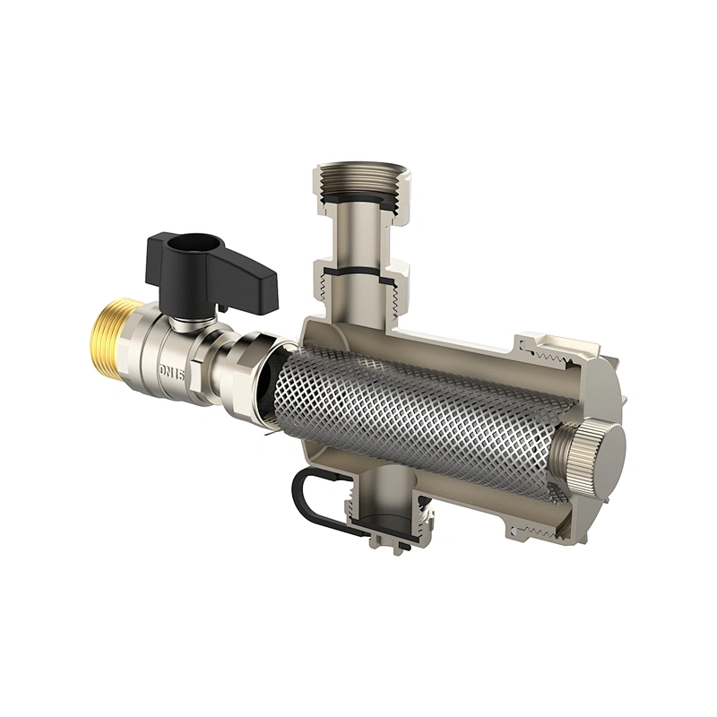 Brass compact magnetic filter