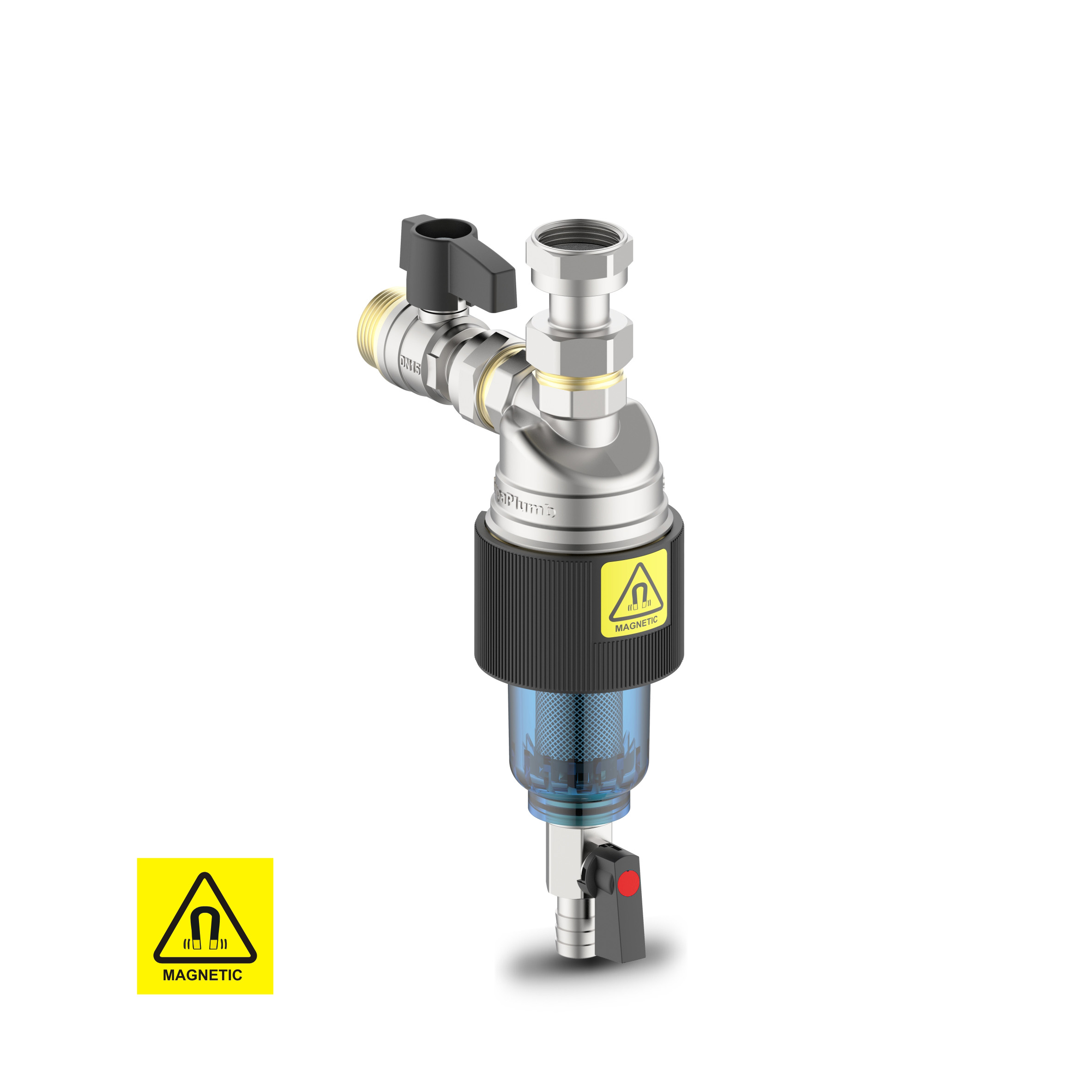 Magnetic filter for condensing boiler