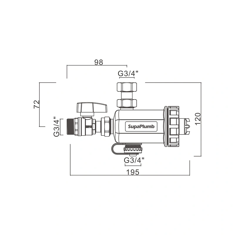 Compact magnetic dirt separator