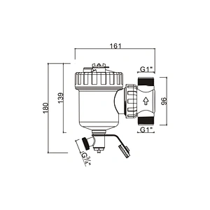 Magnetic central heating filter for heat pump