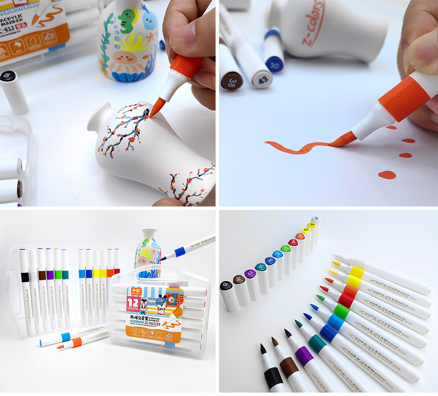 white acrylic paint marker