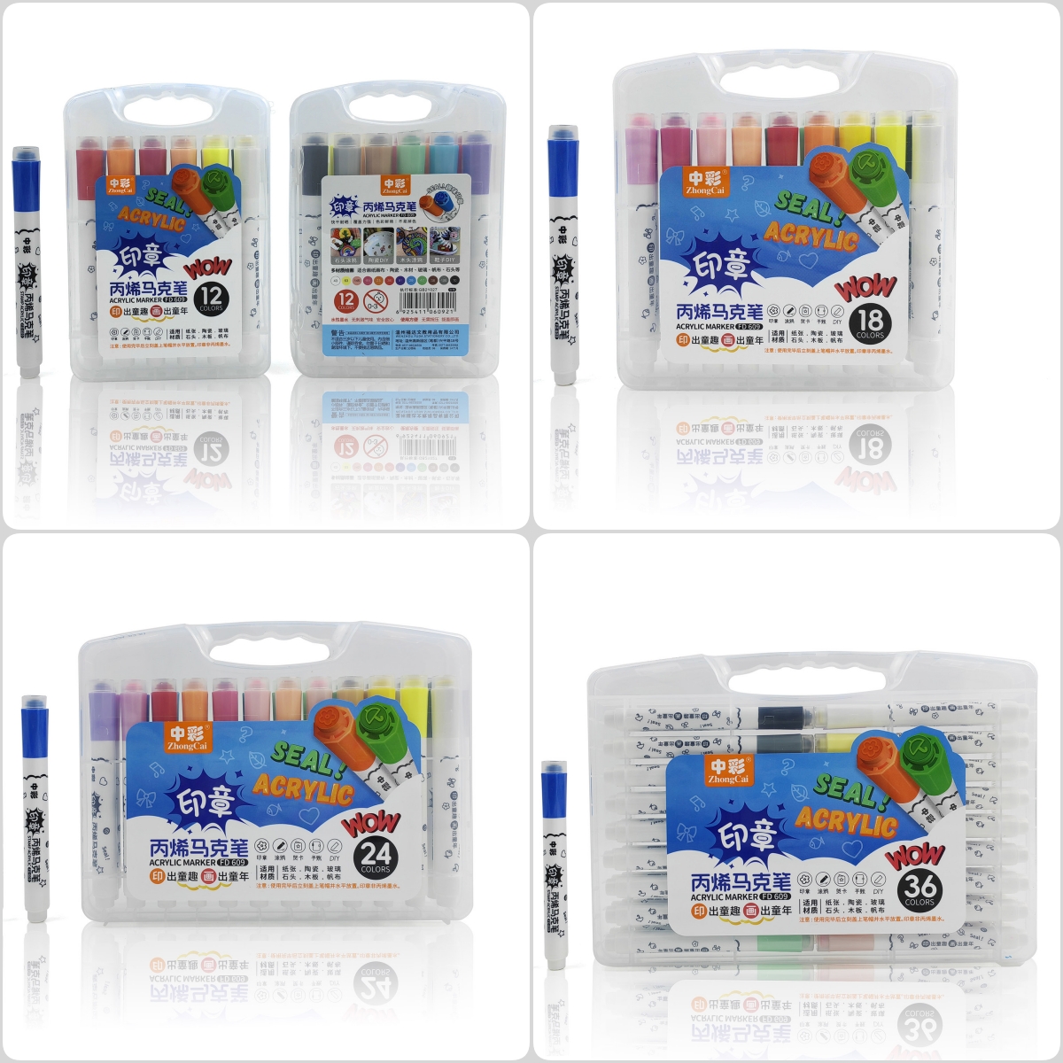 Acrylic Marker with Stamper