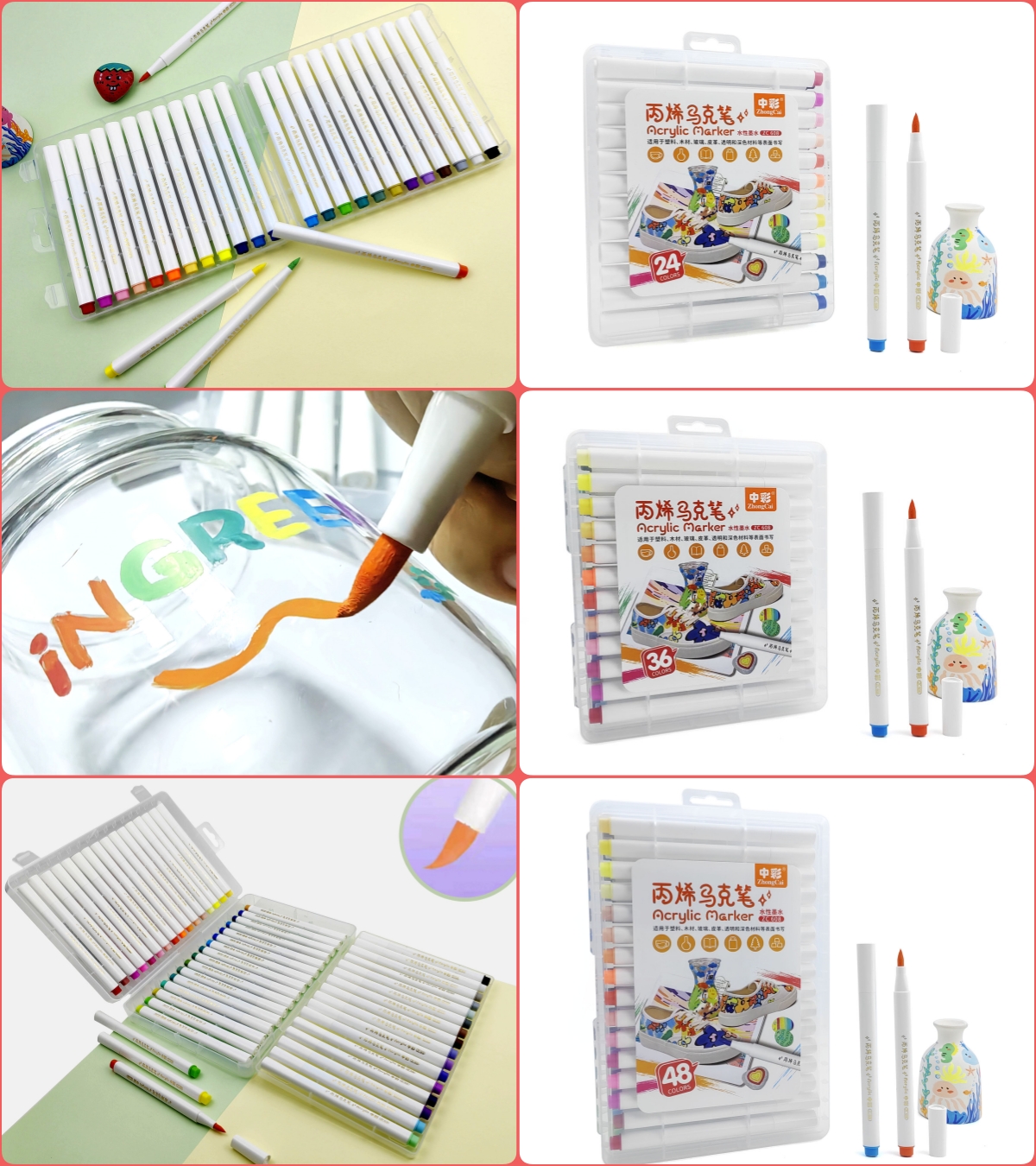 acrylic marker paintings