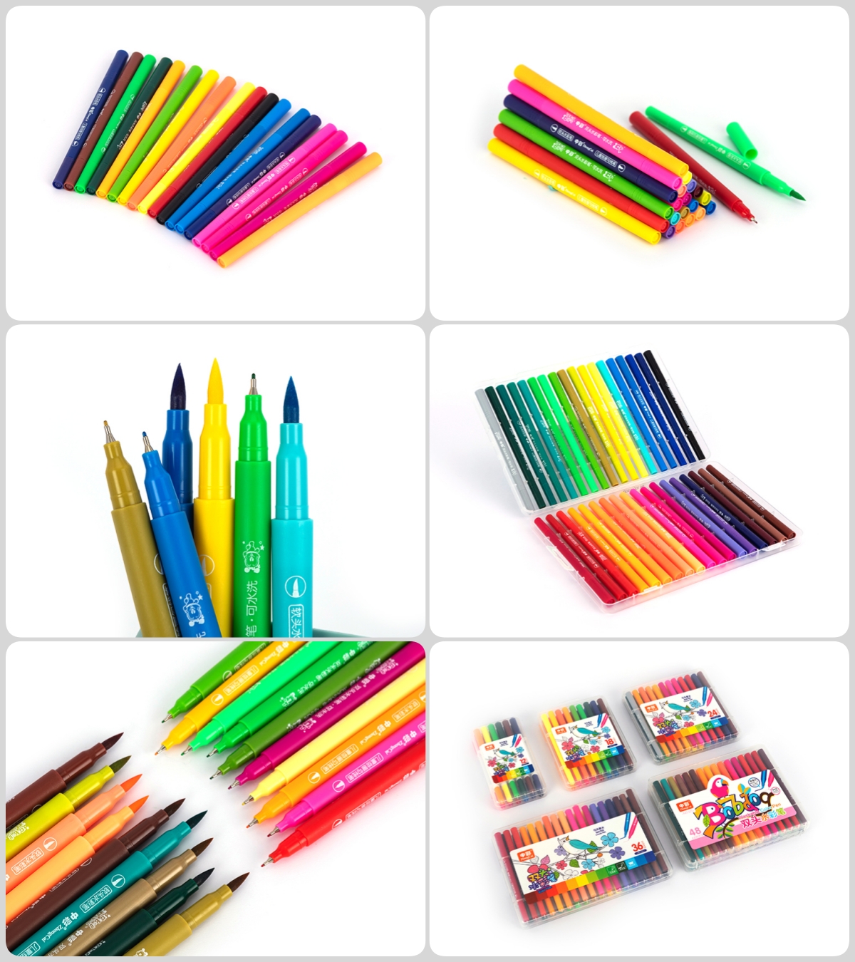 Marcadores artísticos de doble punta