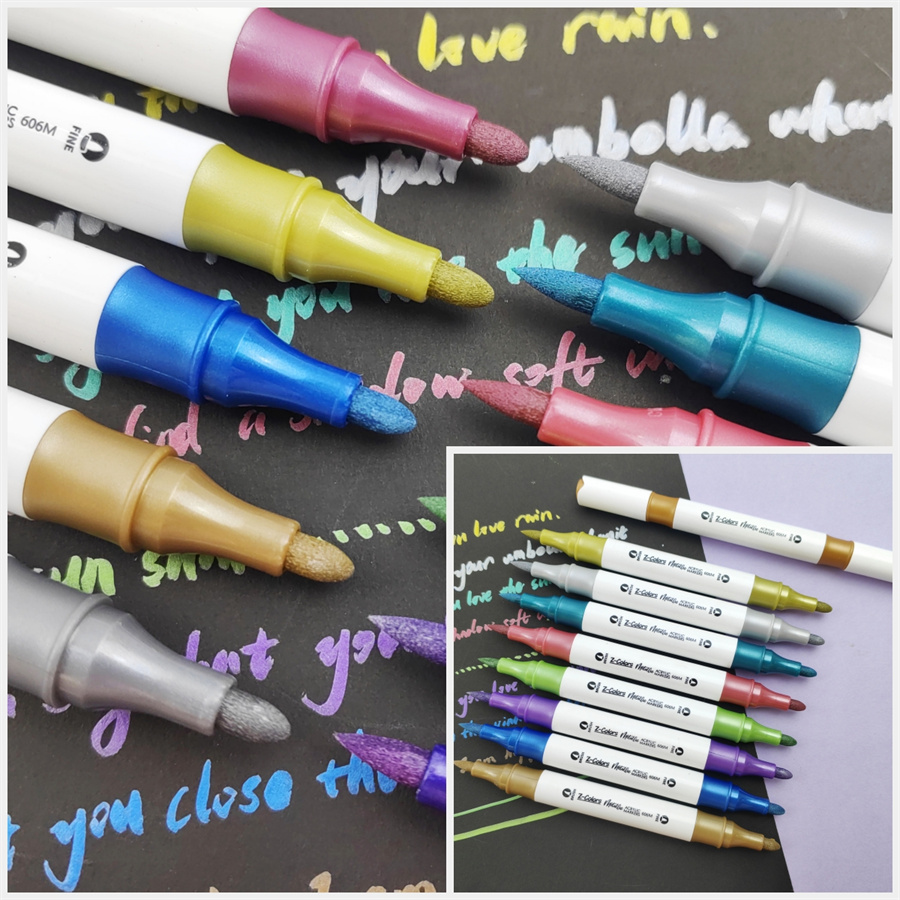metallic acrylic markers