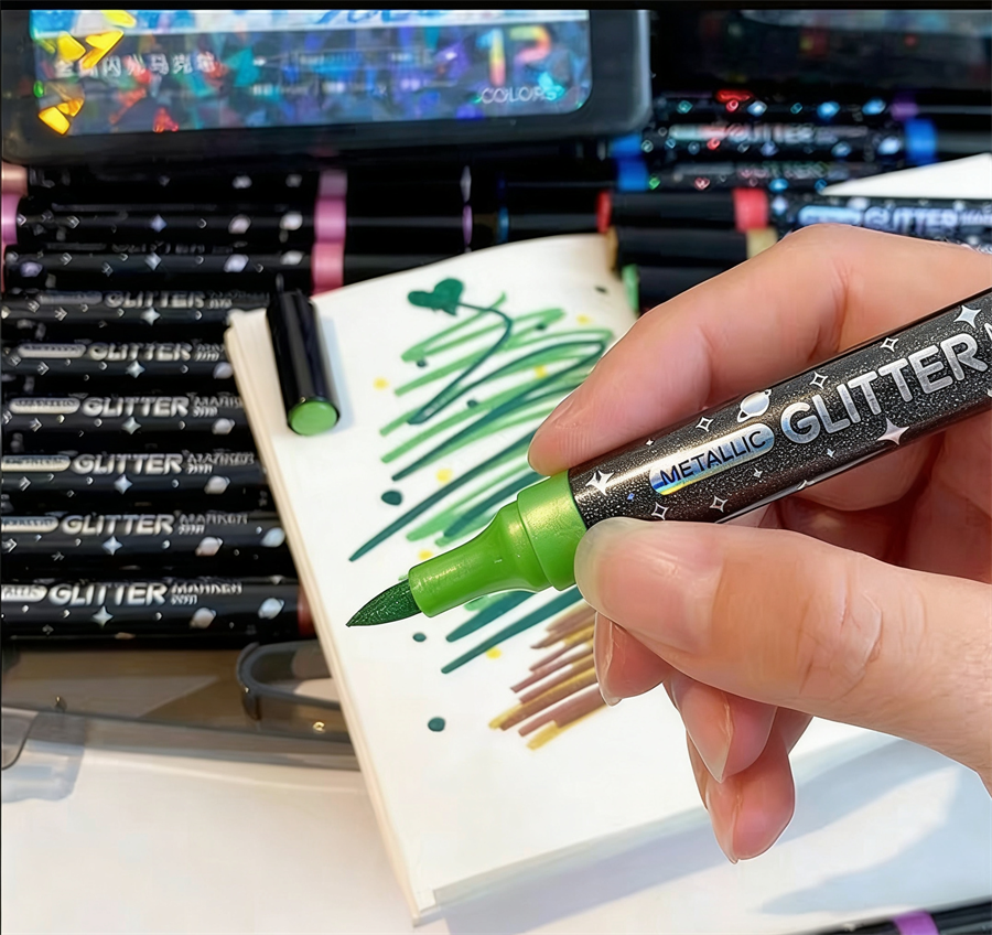Metallic Gitter Markers