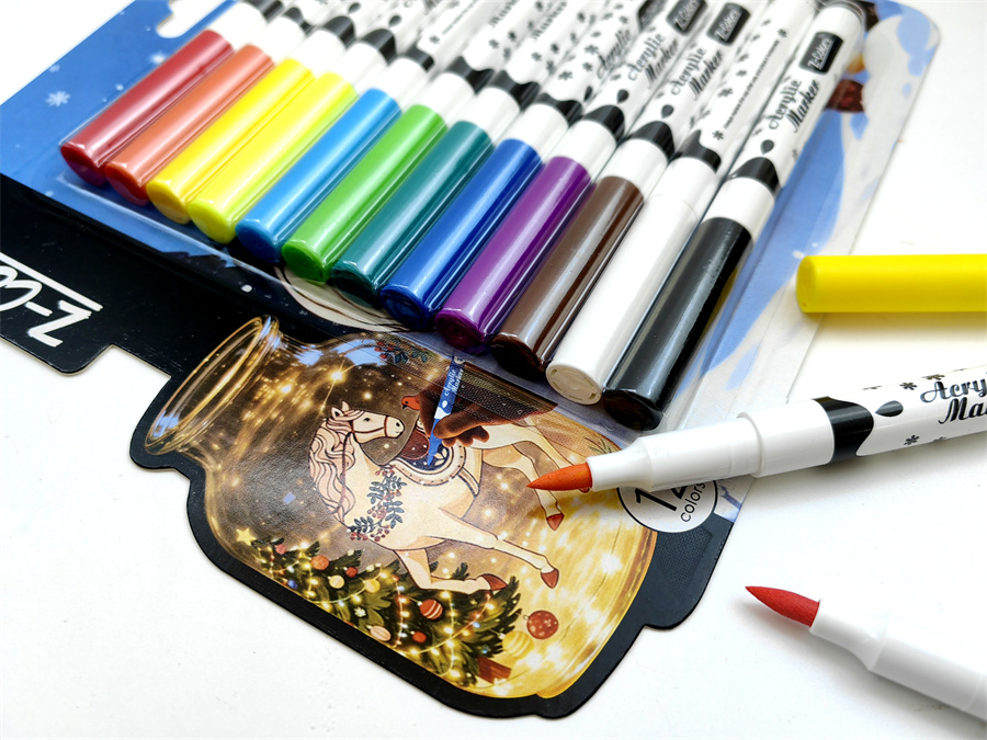Acrylic markers painting