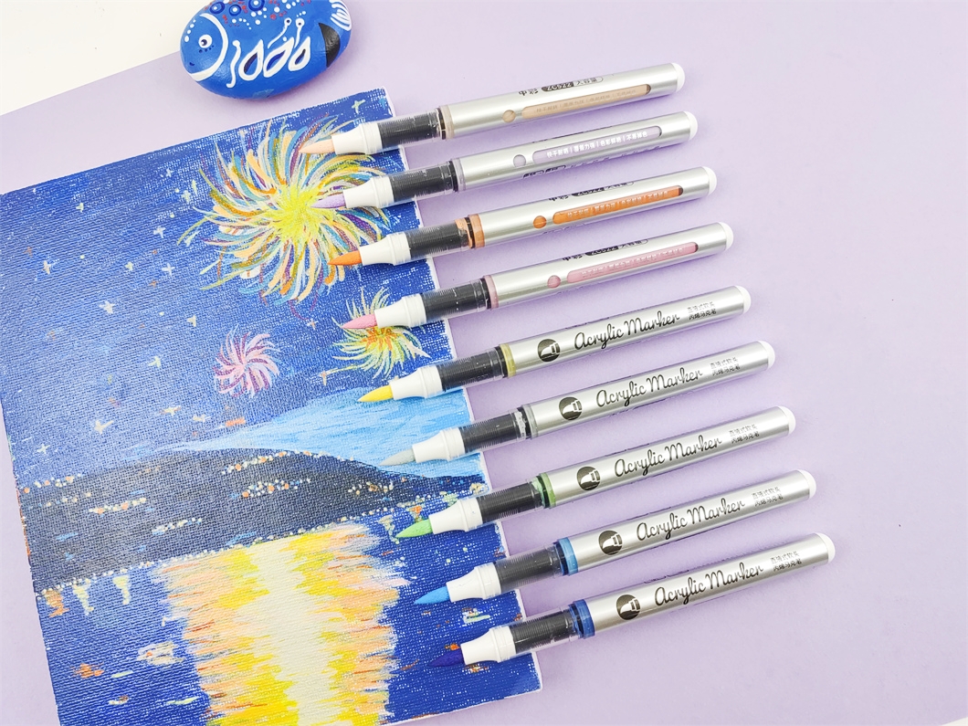acrylic brush markers