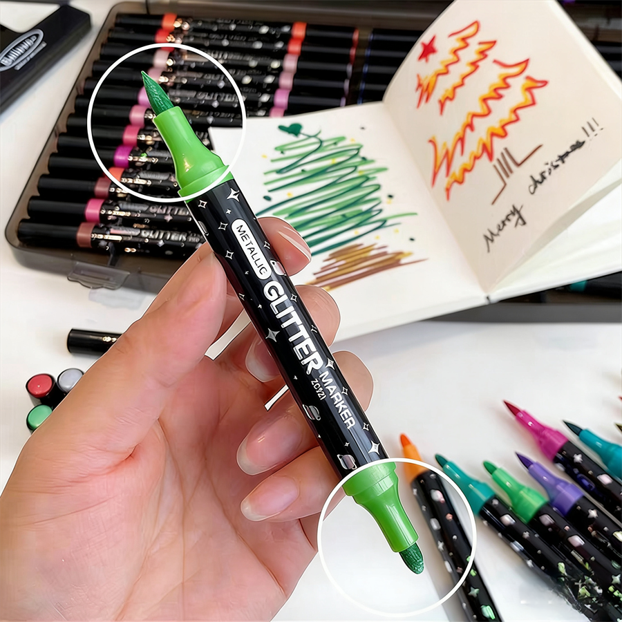 Metallic Gitter Markers