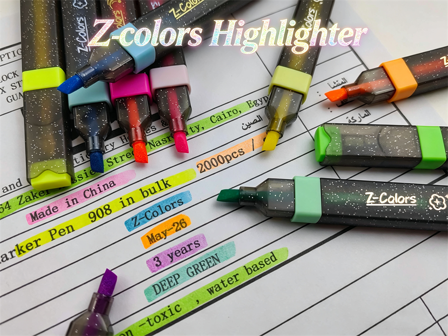 Glitter Fluorescent Highlighter