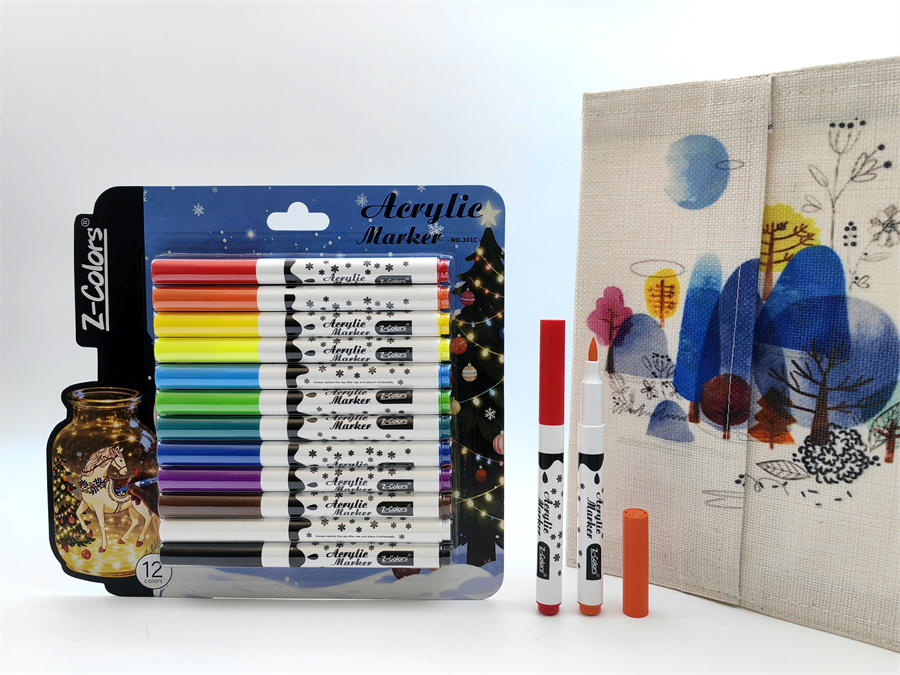 Acrylic markers painting