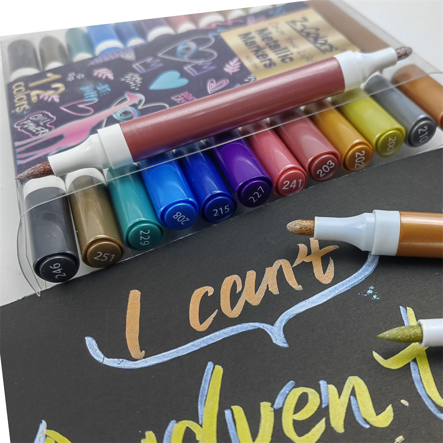 Twin-Tip Metallic Pens