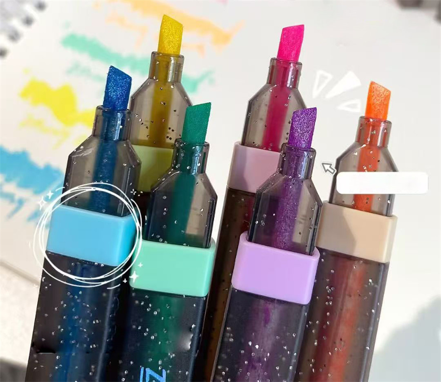 Glitter Fluorescent Highlighter