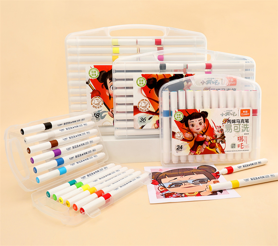 European Standard Nezha Washable Acrylic Marker Pen