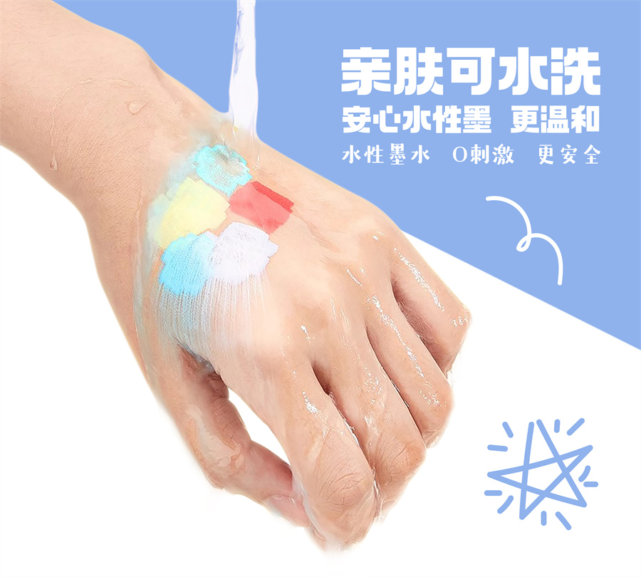 Vibrant Colors Durable Tip Nezha Washable Acrylic Marker Pen