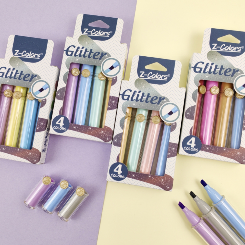 Glitter Highlighter Pens