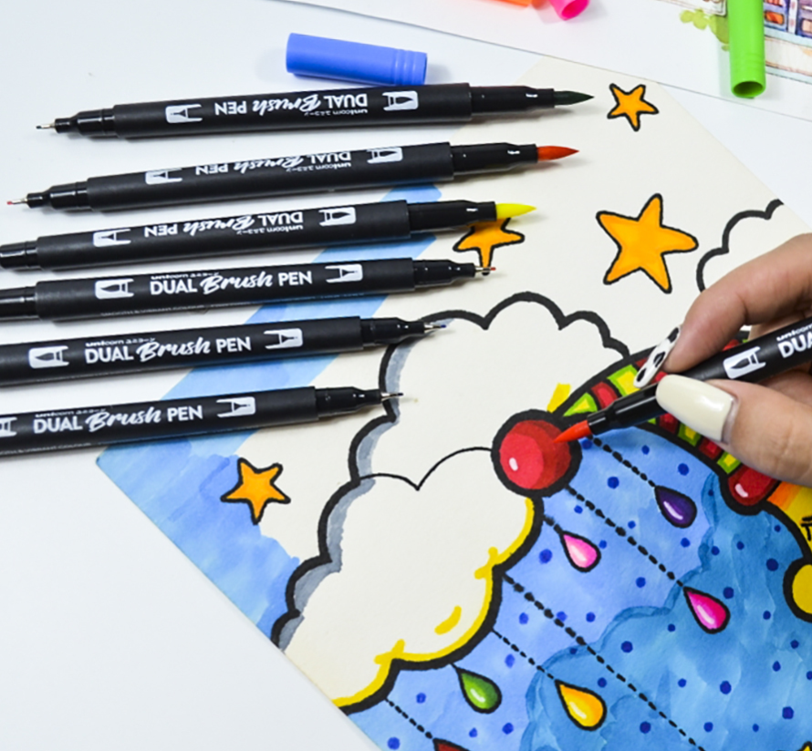 water pen coloring