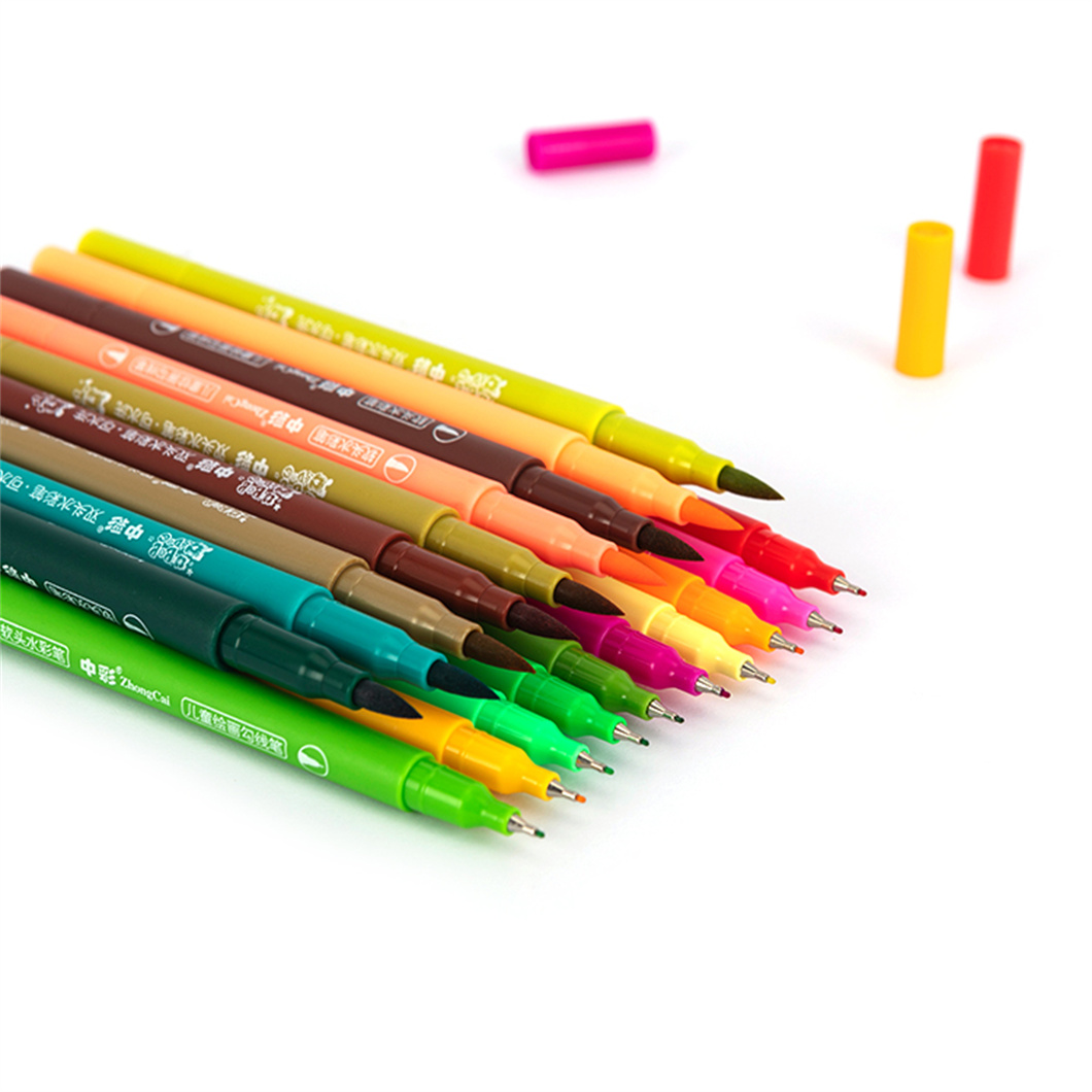 double ended watercolor brush pens
