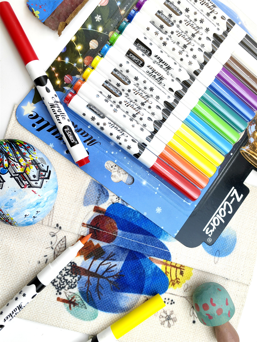 Acrylic markers painting