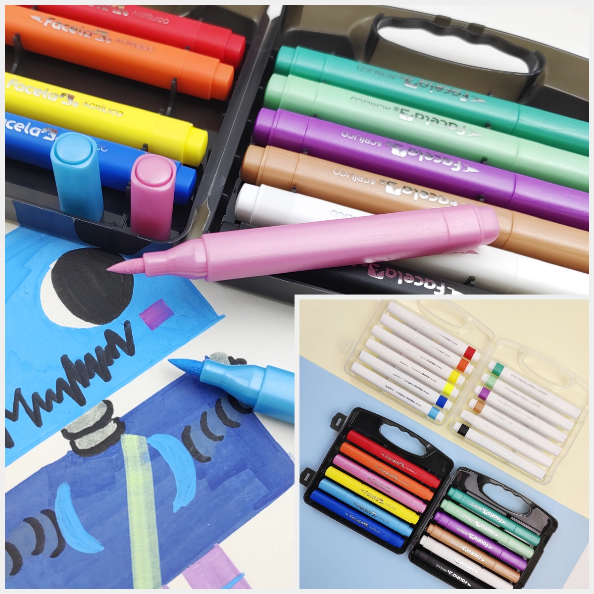 acrylic markers for rock