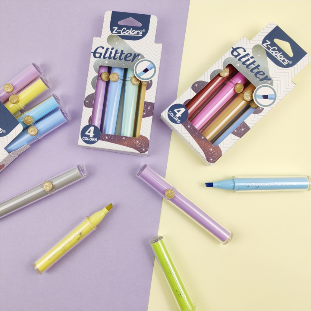Glitter Highlighter Pens